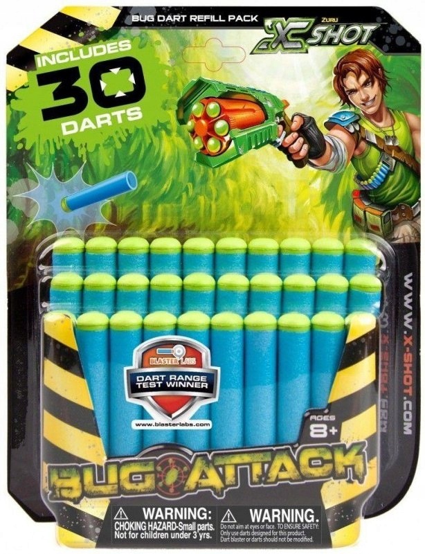 Zestaw 30 strzałek Zuru X-Shot Bug Attack Formatex 4805 EAN (GTIN) 845218011406