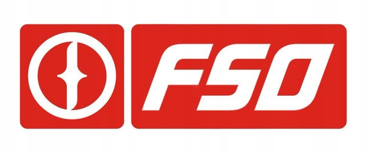 Fso Czerwone naklejka drukowana