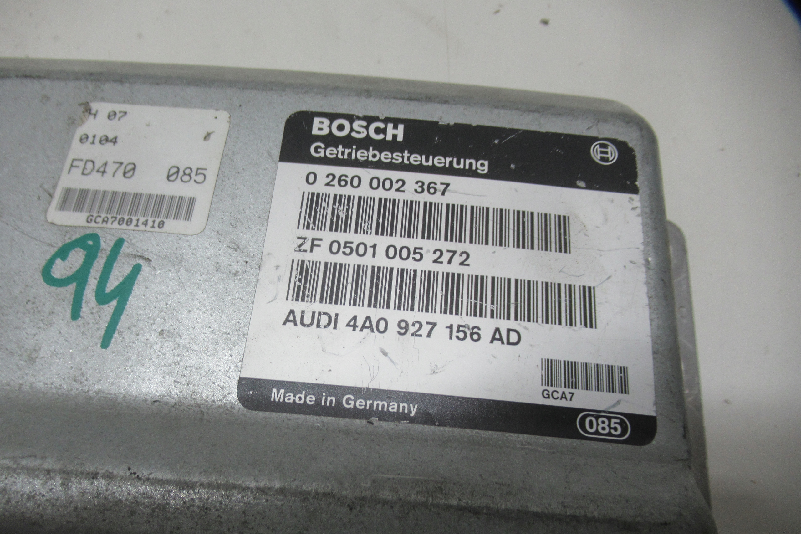 AUDI A6 C4 2.8i 94R computer control unit gearboxes 4A0927156AD