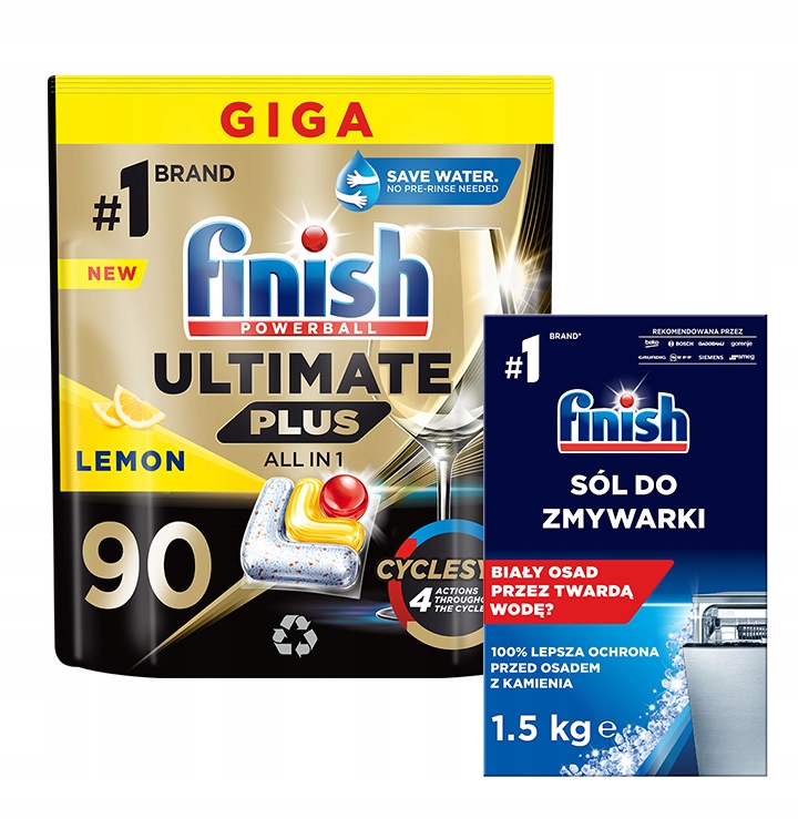 

Finish Ultimate Plus Kapsułki do zmywarki 90 Sól