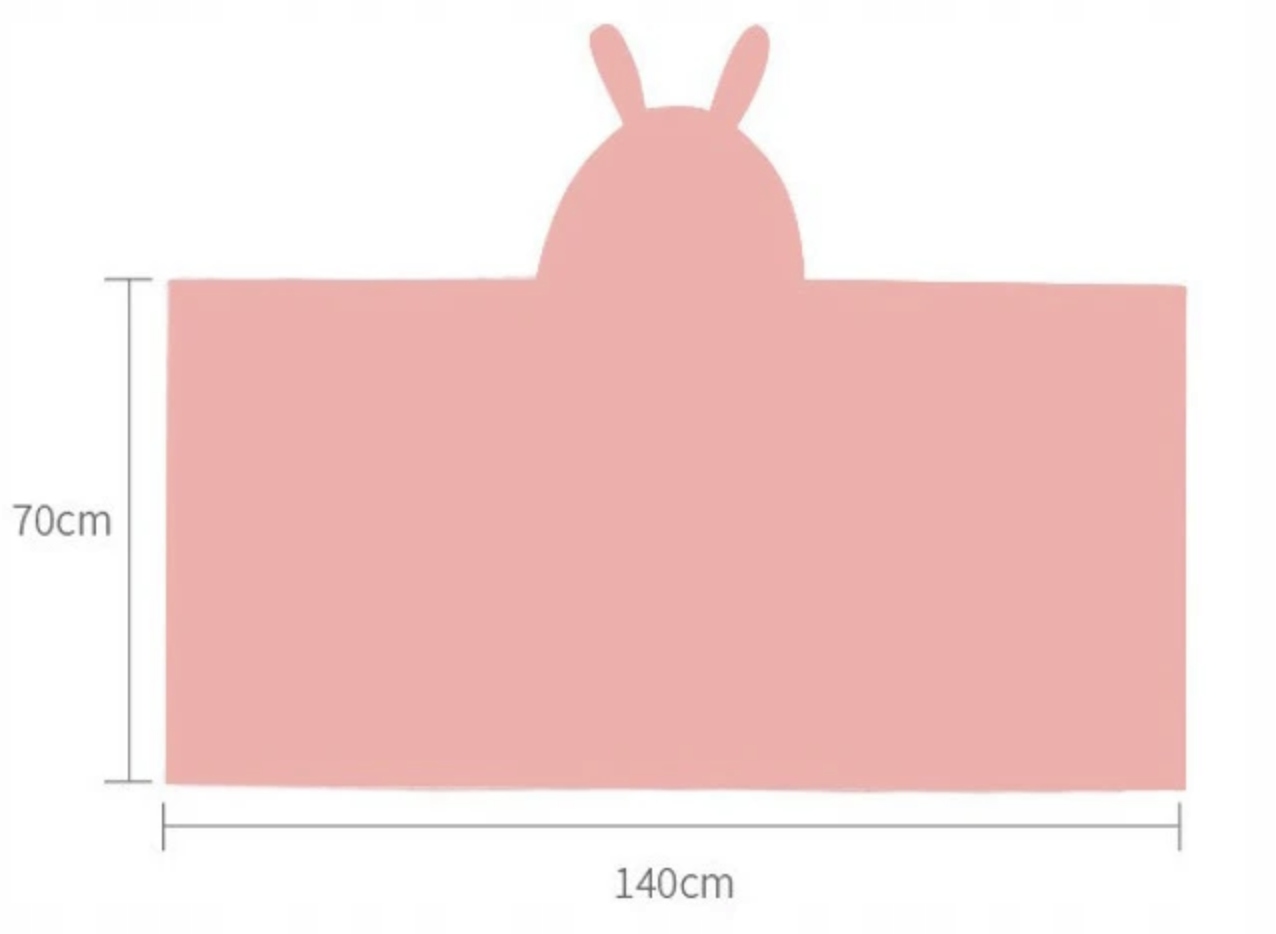 RĘCZNIK OKRYCIE KĄPIELOWE Z KAPTUREM 70X140 KĄPIELOWY PONCZO DLA DZIECI Materiał dominujący mikrofibra