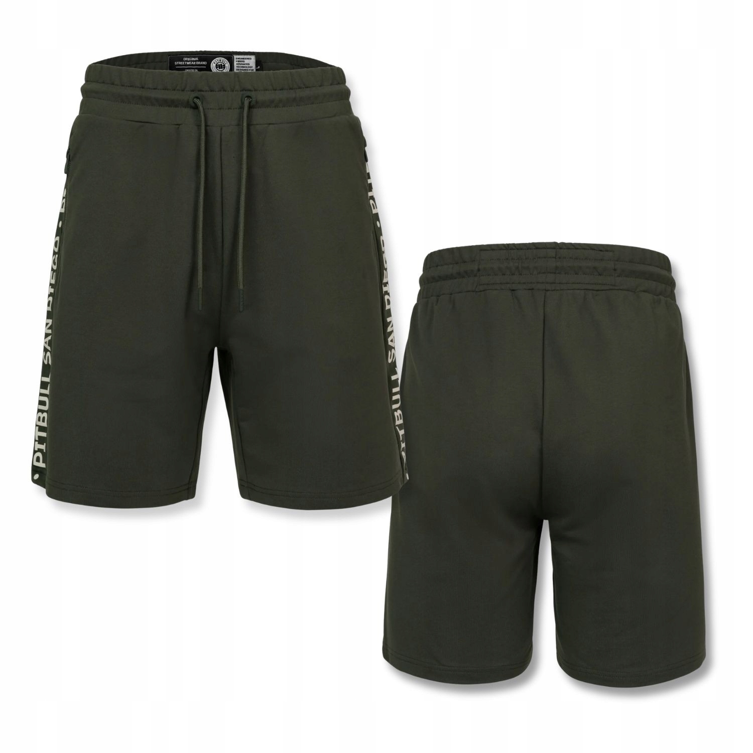 Pánské teplákové šortky Pitbull Tape Parker s krátkými kraťasy a nápisy na bocích