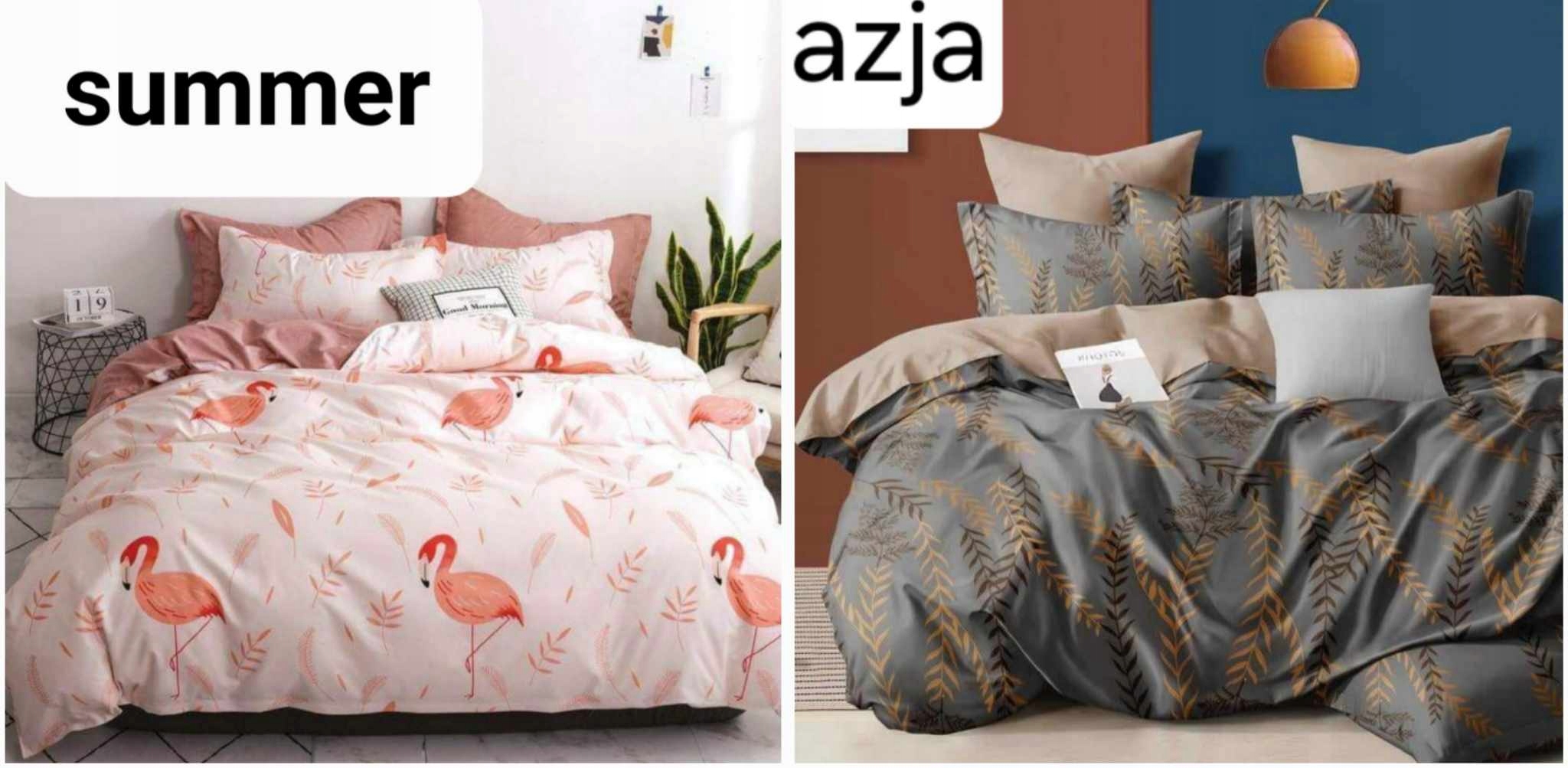 POŚCIEL DWUSTRONNA komplet 160x200 BAWEŁNA 100% Wymiary poduszki 70x80cm