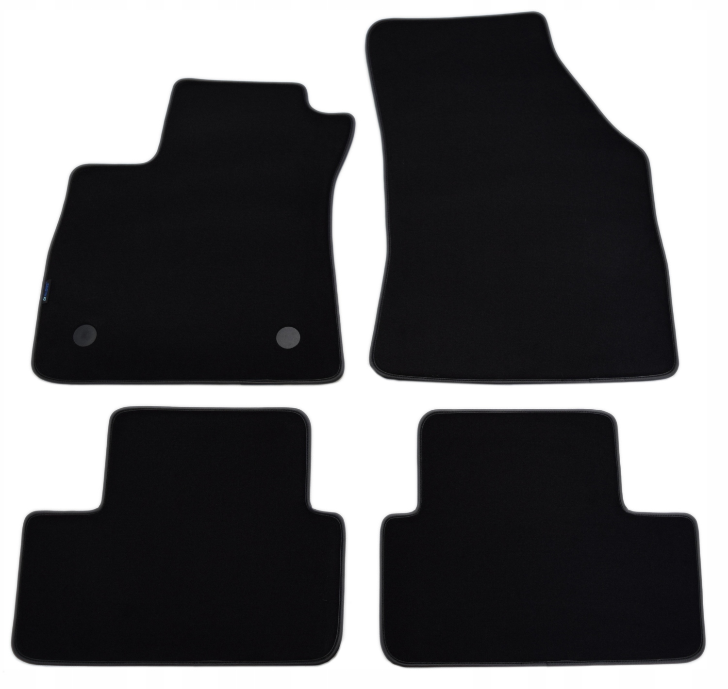 Černé velurové koberce Diamond, Lamówka Renault Megane IV Kombi od 16 let