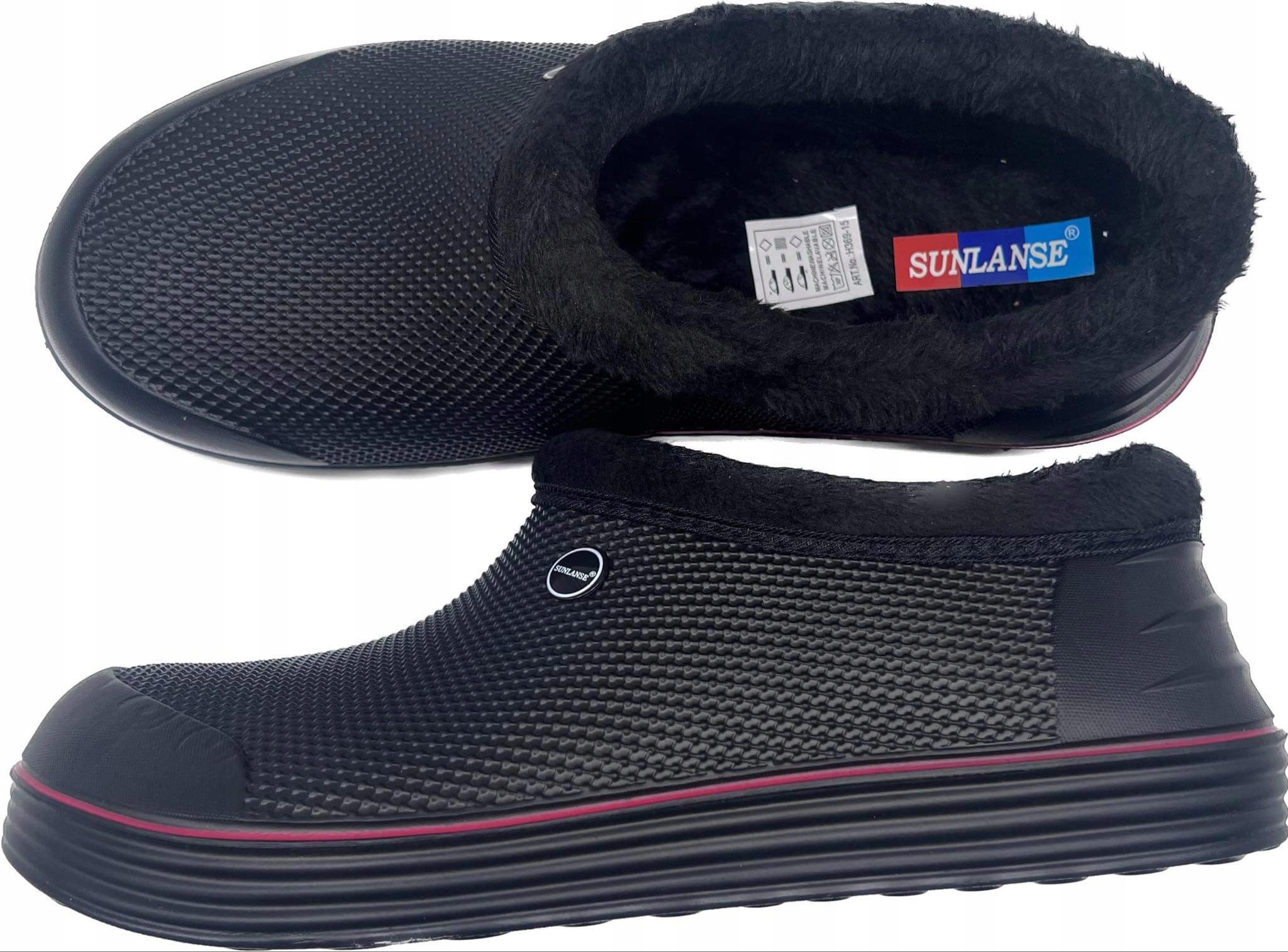 Kroksy Klapki Ocieplane Damskie Kalosze Jesienne Zimowe Czarne Rozmiar 39 Kod producenta H369-14