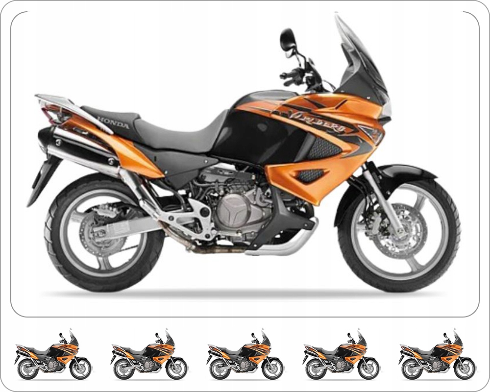 Samolepky Juula Pro Honda XL 1000 V Varadero 2007-2011 Oranžové YR290