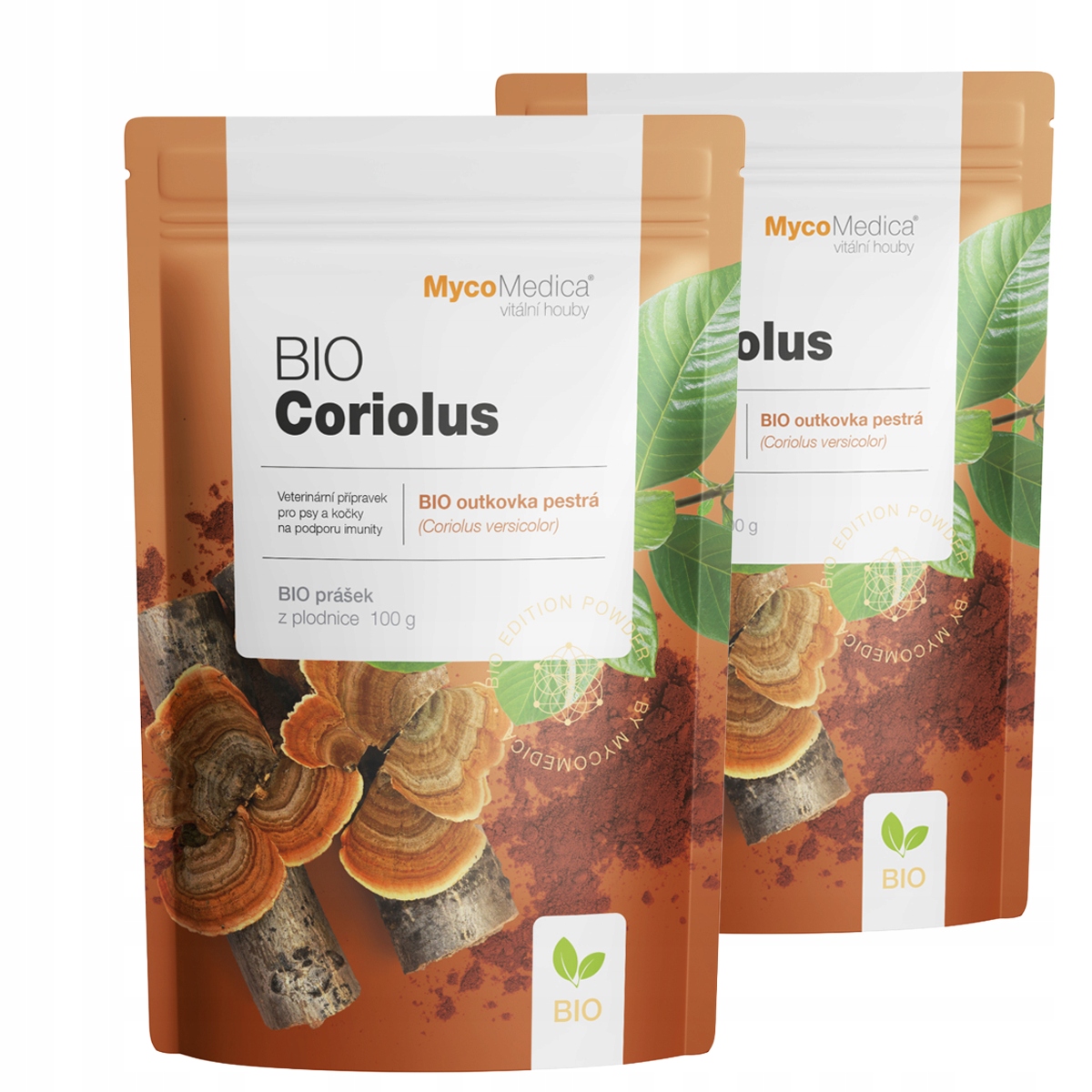 Levně MycoMedica Bio Coriolus prášek 2-pack, 2x 100 g, veterinární přípravek