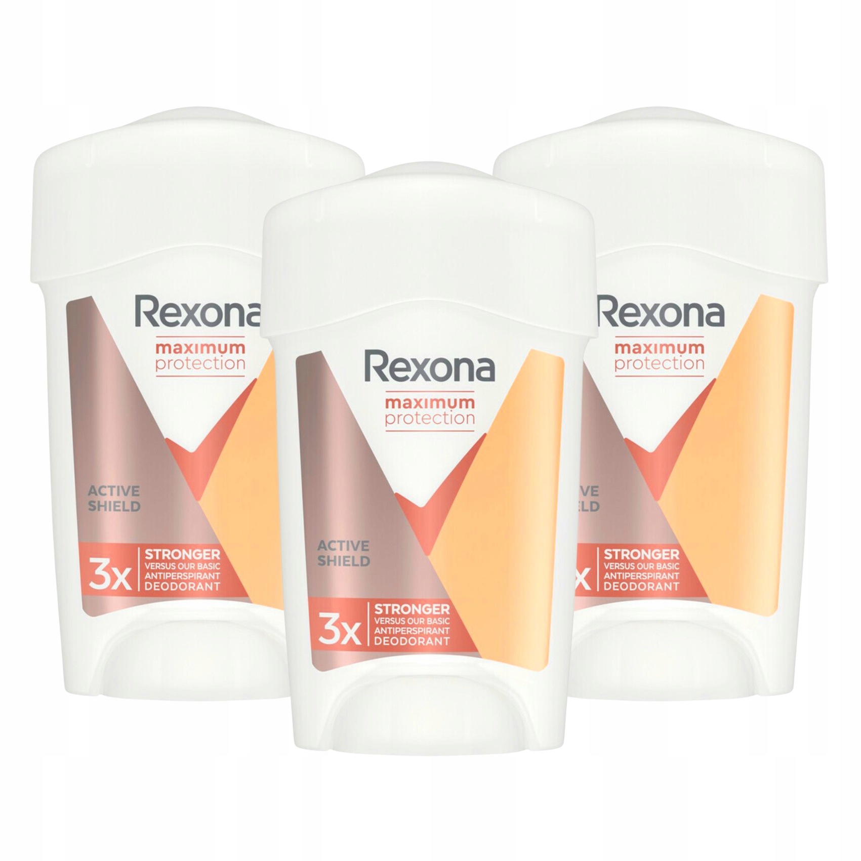 Rexona Maximum Protection Cream Active Shield 96H antiperspirant 3x 45 ml