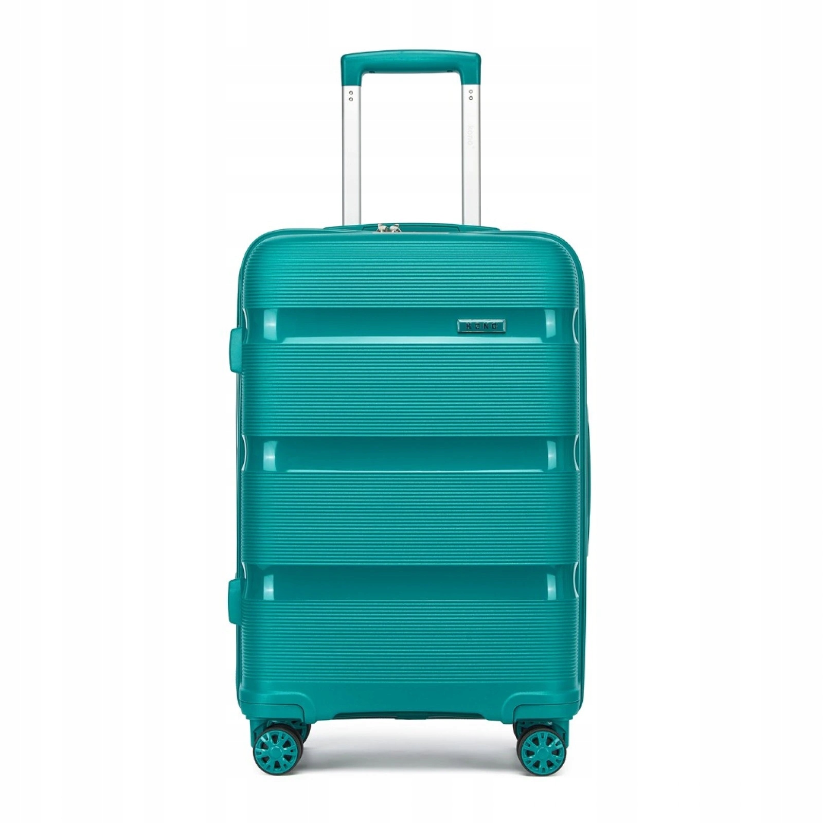 Lehký cestovní Pp kufr Kono tyrkysový 55,8 L