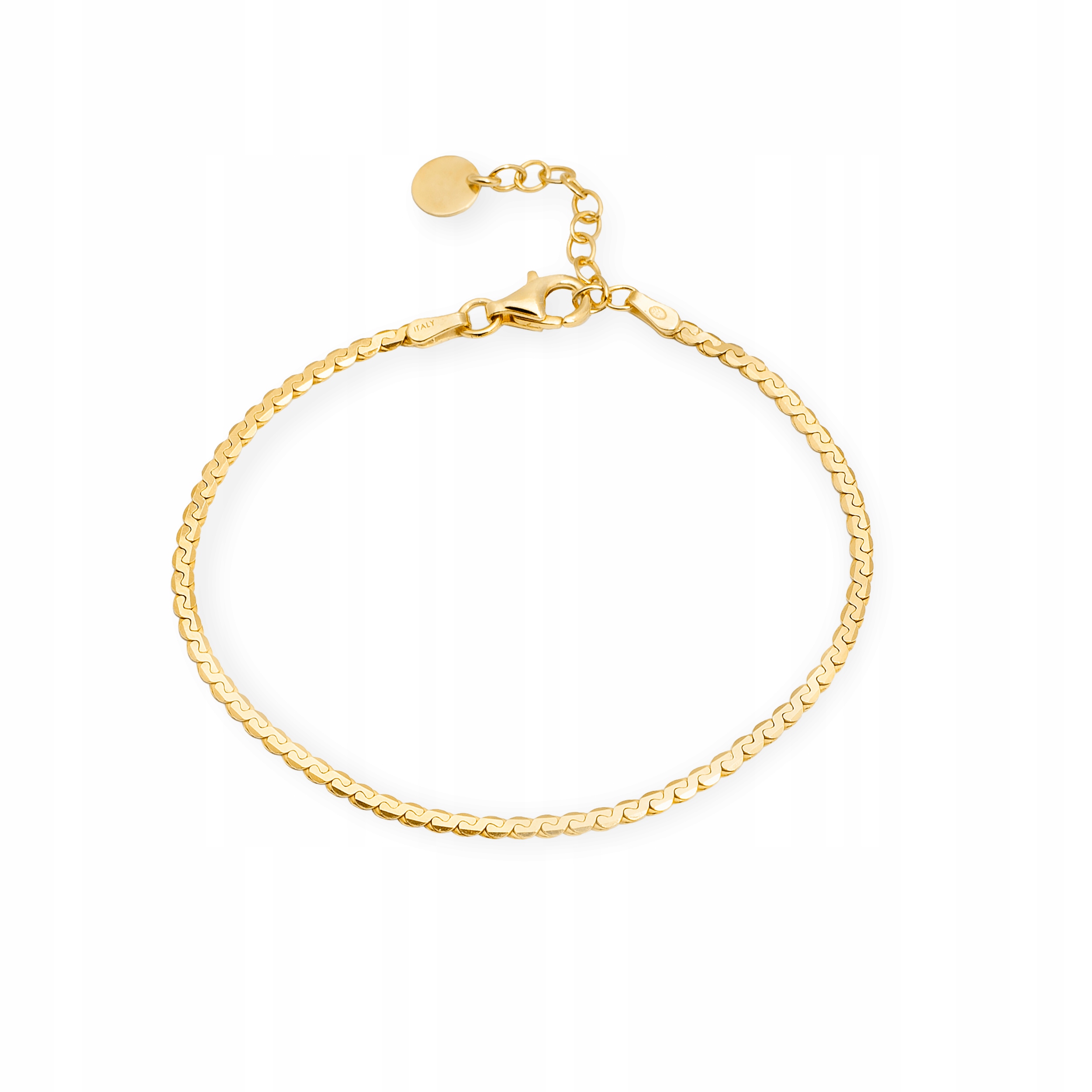 Bransoletka pozłacana Ania Kruk złota serpentyna vintage srebro 925