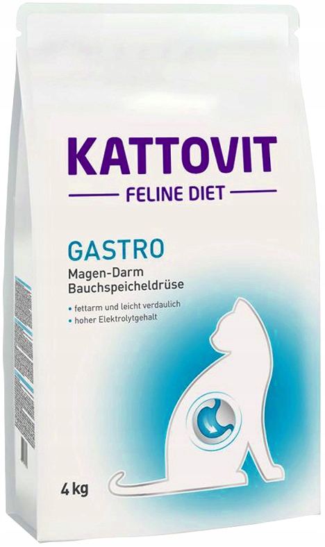 Kattovit Gastro 4KG karma sucha dla kotów z problemami trawiennymi