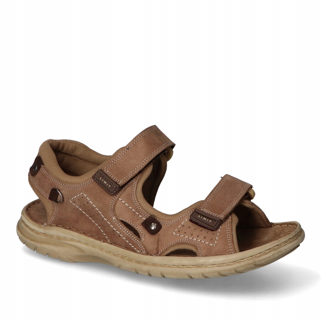 Sandály Pan 1753 Béžová nubuková 44