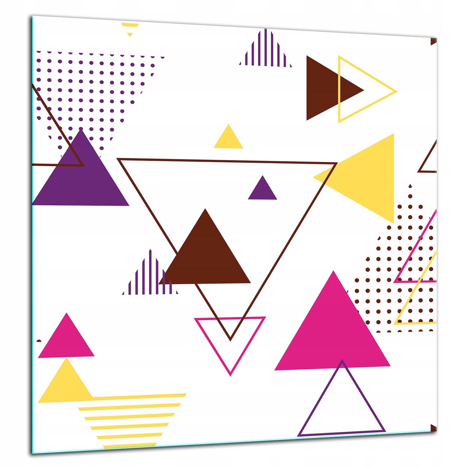 7v1 Skleněná Deska Ochranný Panel 60x65 Vzory Tvrzené Sklo
