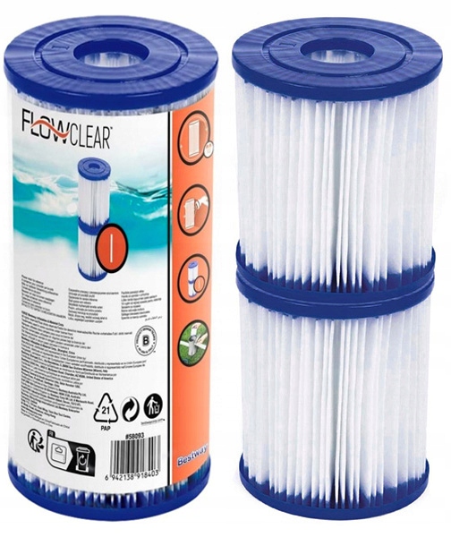 4 x Filtrační filtry pro bazénové čerpadlo bazénu Filtrační vložka Bestway I 58093