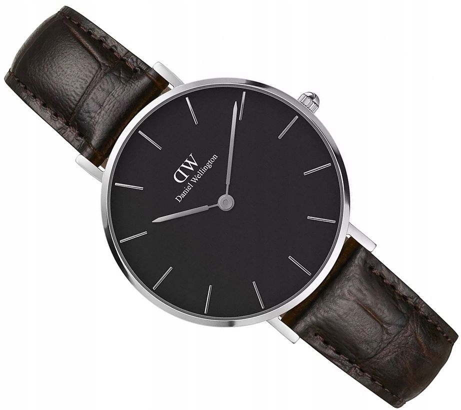 Klasické Dámské Hodinky Daniel Wellington DW00100182 Černé Na Řemínku 32 mm