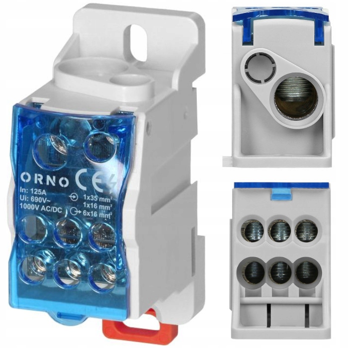 

Główny Blok Rozdzielczy Mostek Na Szynę Din 125A