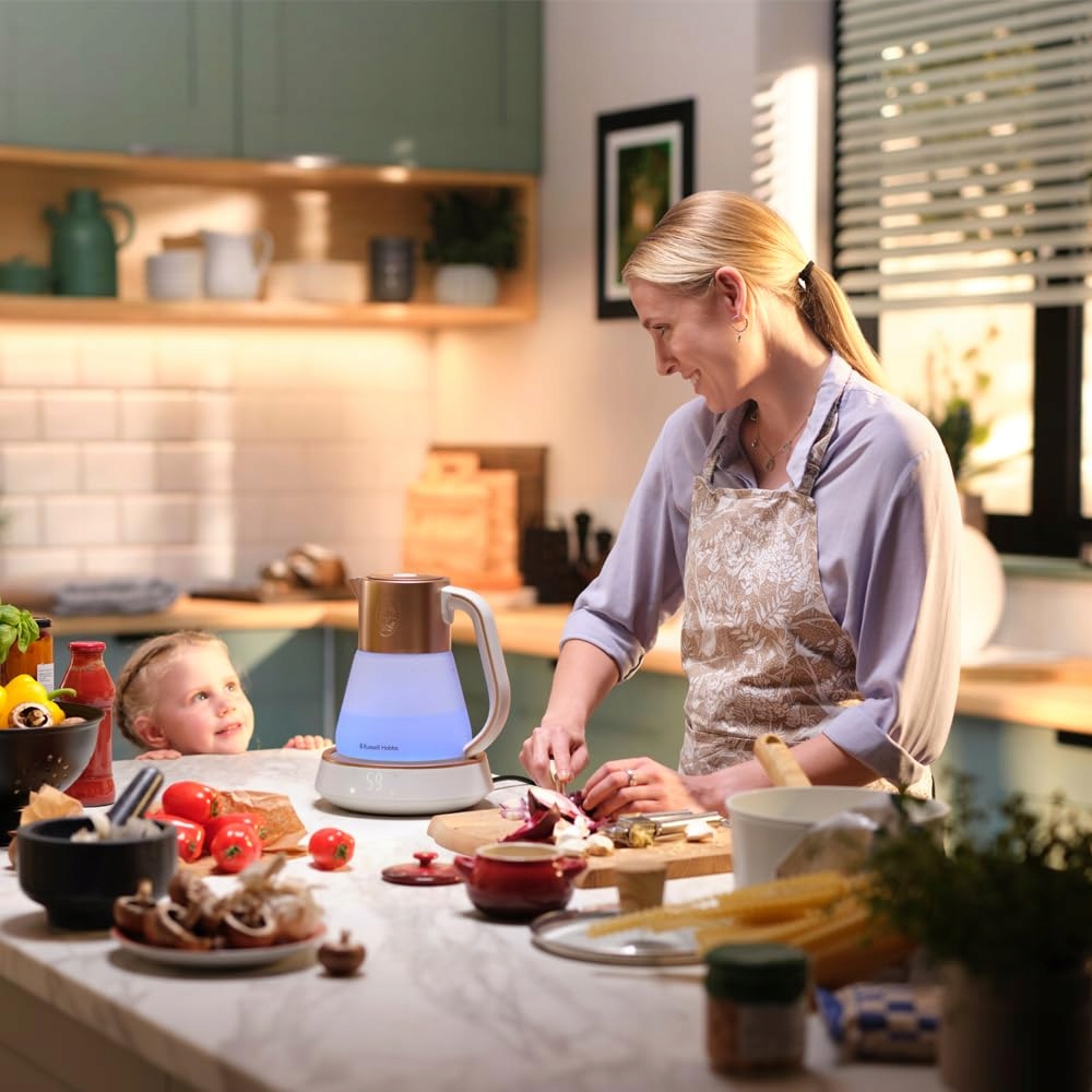 RUSSELL HOBBS Szklany Czajnik 1.7L LED Wyświetlacz 2400W — miniatura 8