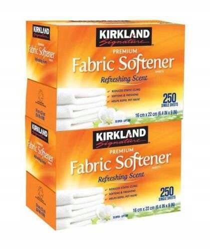 Levně Sada 2 x Kirkland Softener 250 ks do sušičky