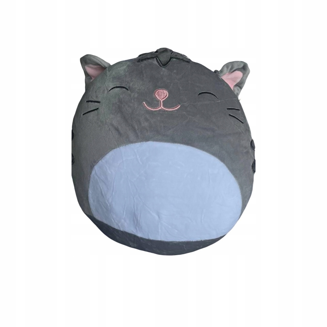 SQUISHMALLOWS MASKOTKA PLUSZAK KOTEK SZARY 35 CM