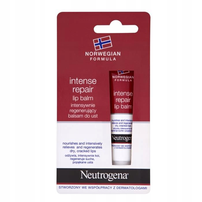 NEUTROGENA FORMUŁA NORWESKA: BALSAM DO UST INTENSYWNIE REGENERUJĄCY 15 ML