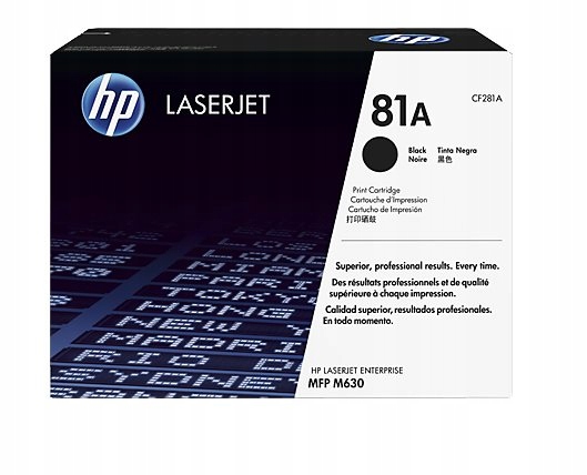 Čierna originálna tonerová kazeta Hp 81A LaserJet CF281A