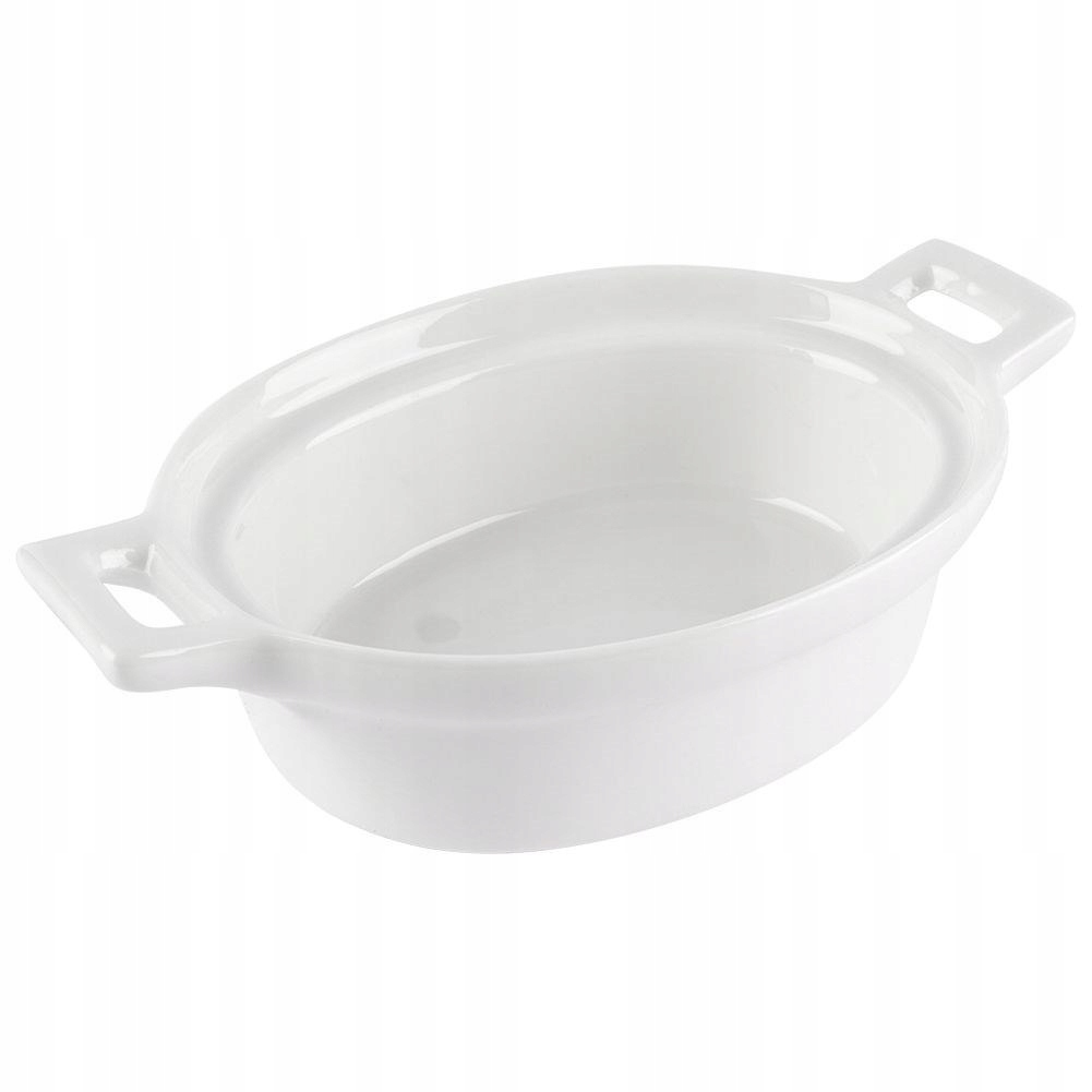 KOKILKI MISECZKI PORCELANOWE DO ZAPIEKANIA 3 szt. OWALNE Linia BASIC