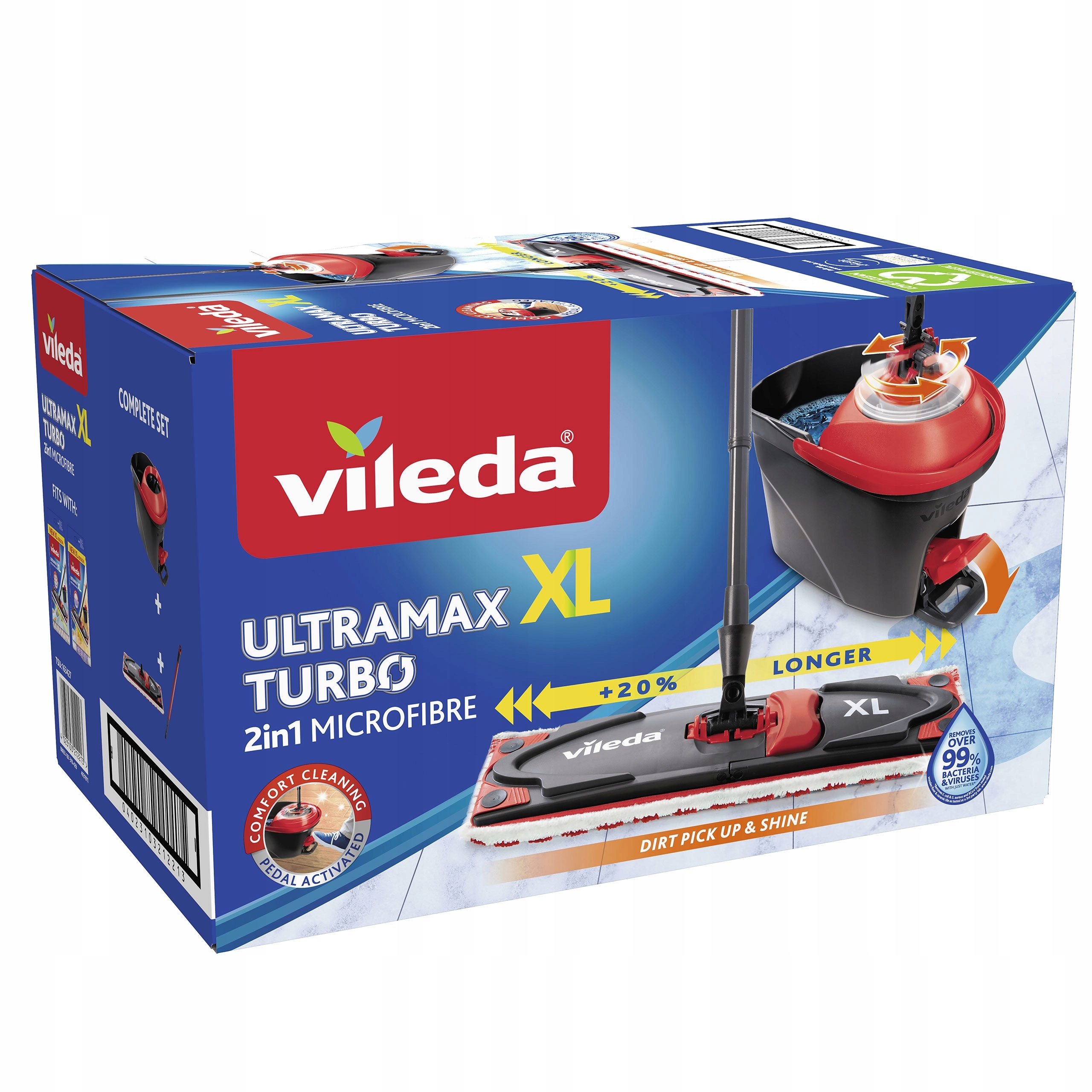 Vileda Mop Obrotowy Płaski Ultramat Turbo XL 42CM!