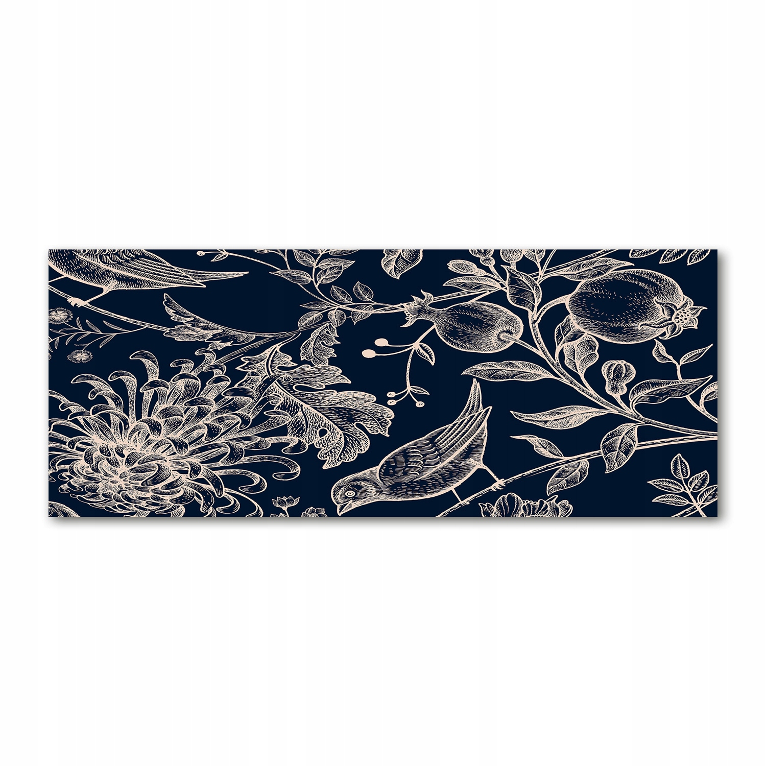 

Foto obraz akryl zdjęcie Kwiaty i ptaki 125x50 cm