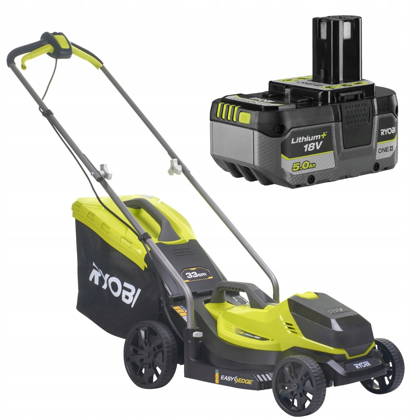Ryobi Kosiarka Akumulatorowa 33cm OLM1833B Easyedge Regulacja 5Ah RB18L50