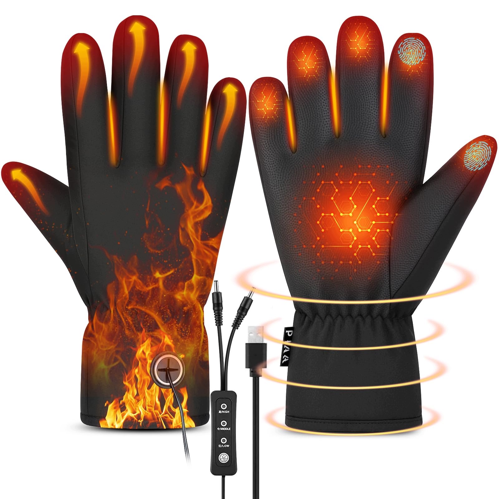 Ogrzewane rękawiczki Usb WarmHands uniwersalne dla mężczyzn i kobiet