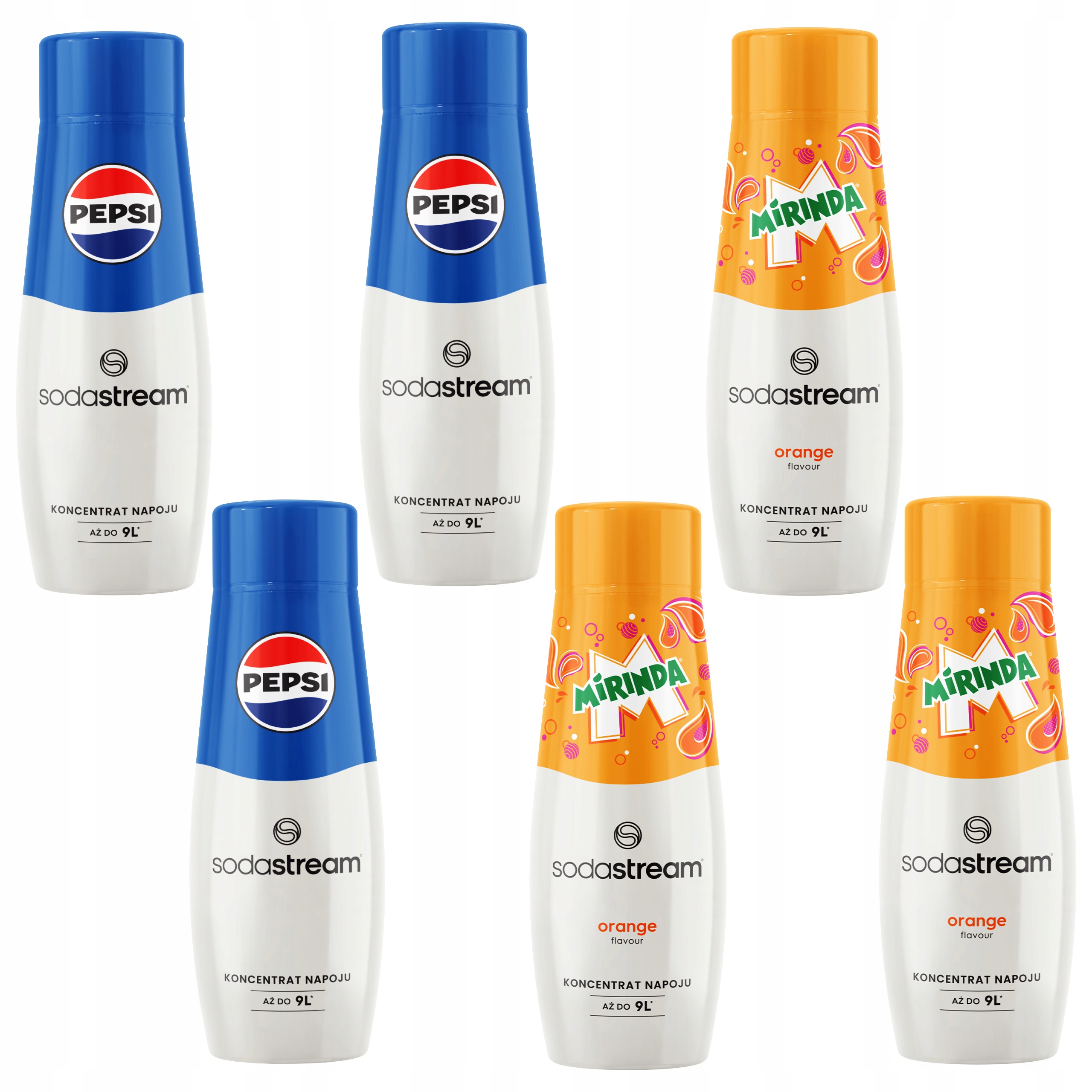 Levně Sodastream Sada koncentrátů 3x Pepsi 3x Mirinda