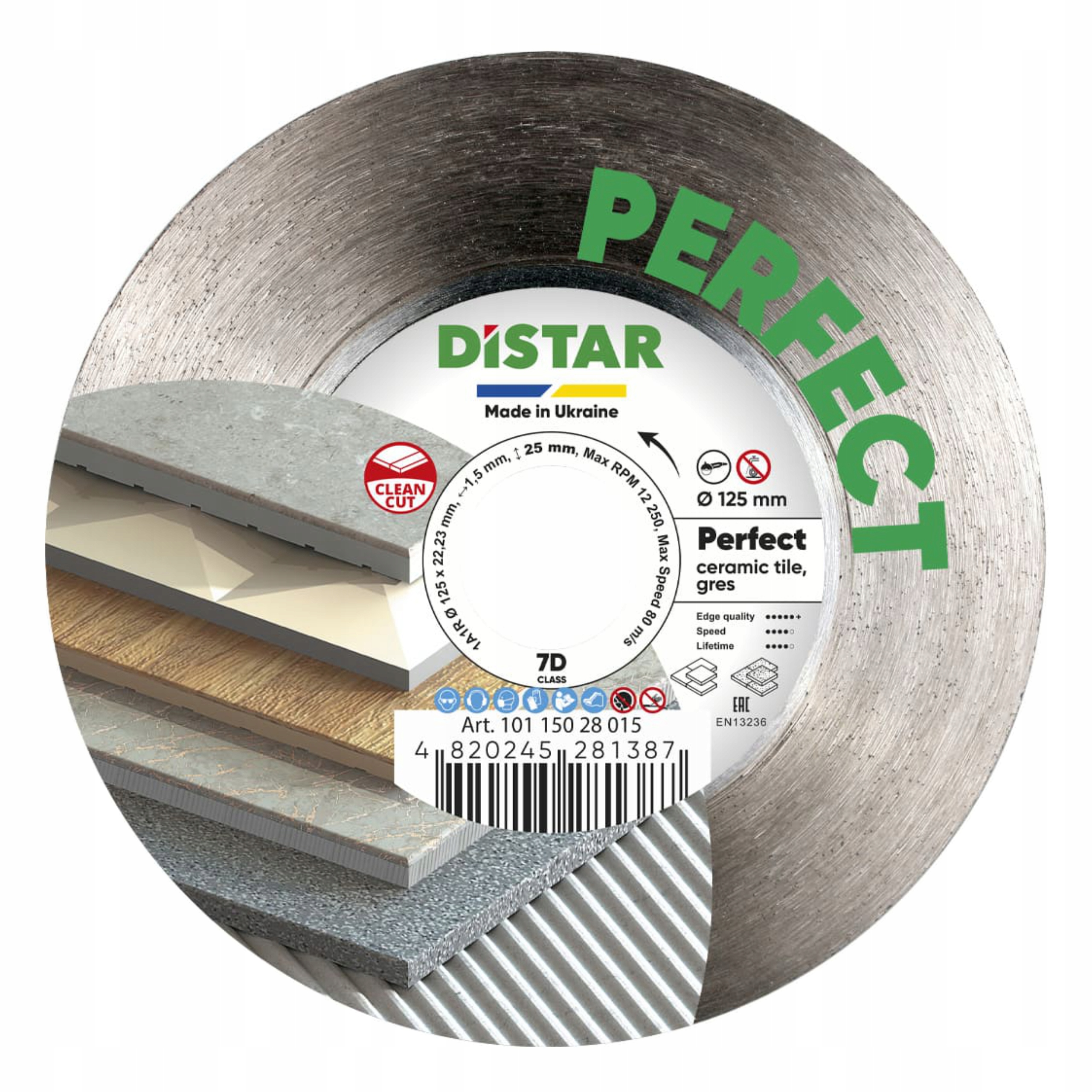 Distar Perfect 125 MM Tarcza diamentowa do cięcia gresu i ceramiki