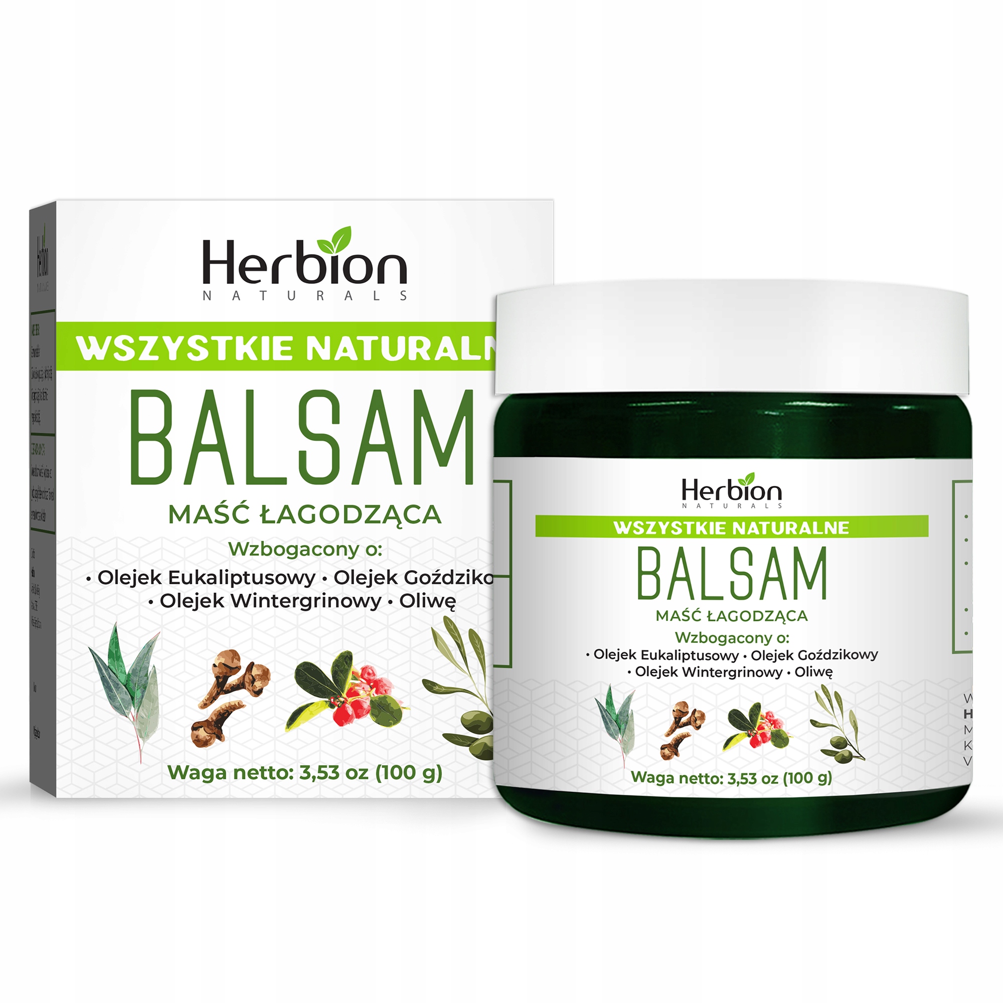 "Wcierka na klatkę piersiową Herbion Naturals, 3.53 uncji, 100 g"