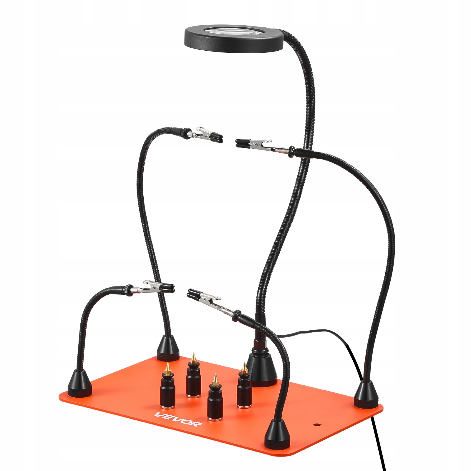 Vevor Profesionální Magnetická Pájecí Stanice 3X Led 4 Ramena 310 MM