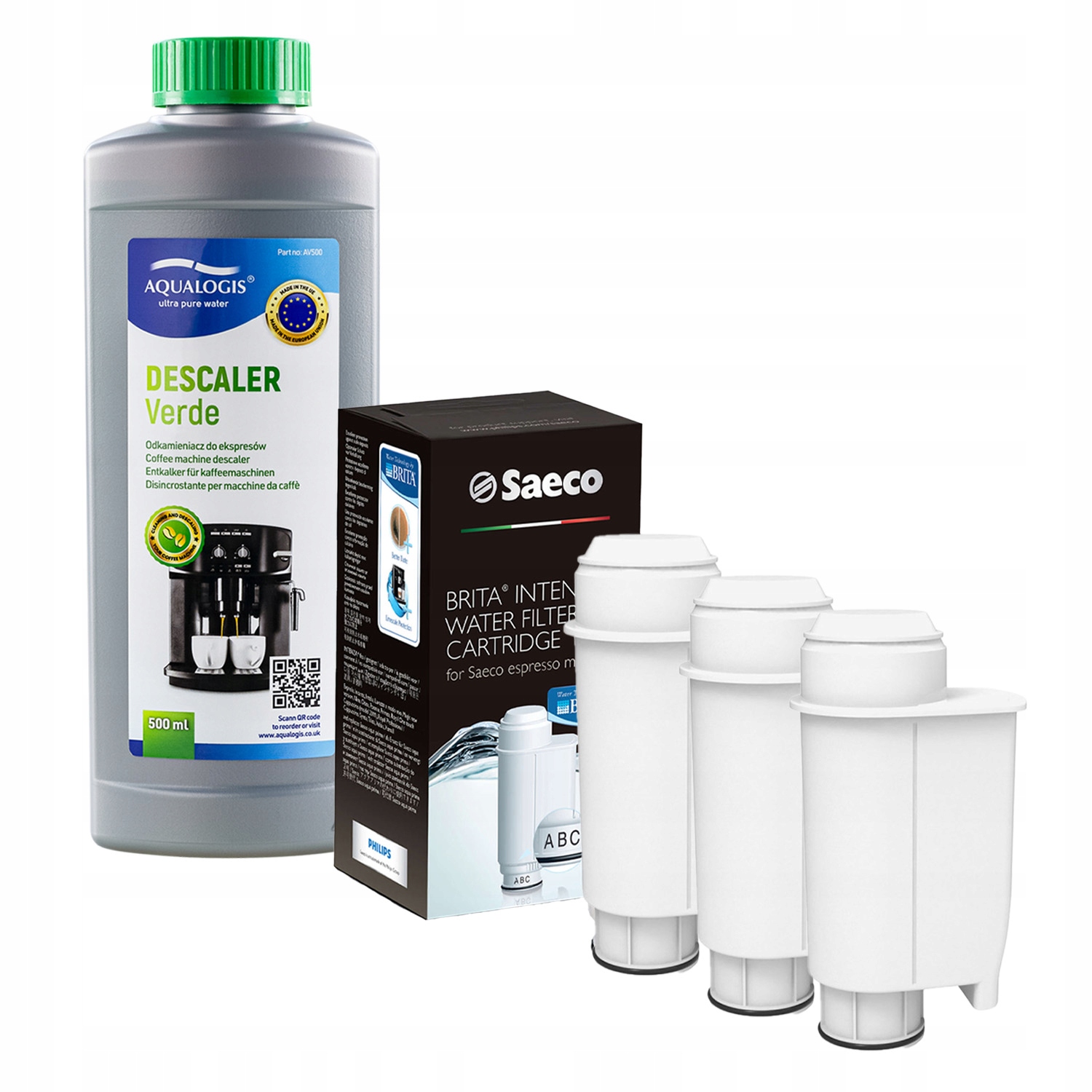 Sada Saeco Intenza+ Filtr CA6702 3ks Odvápňovač 500 ml