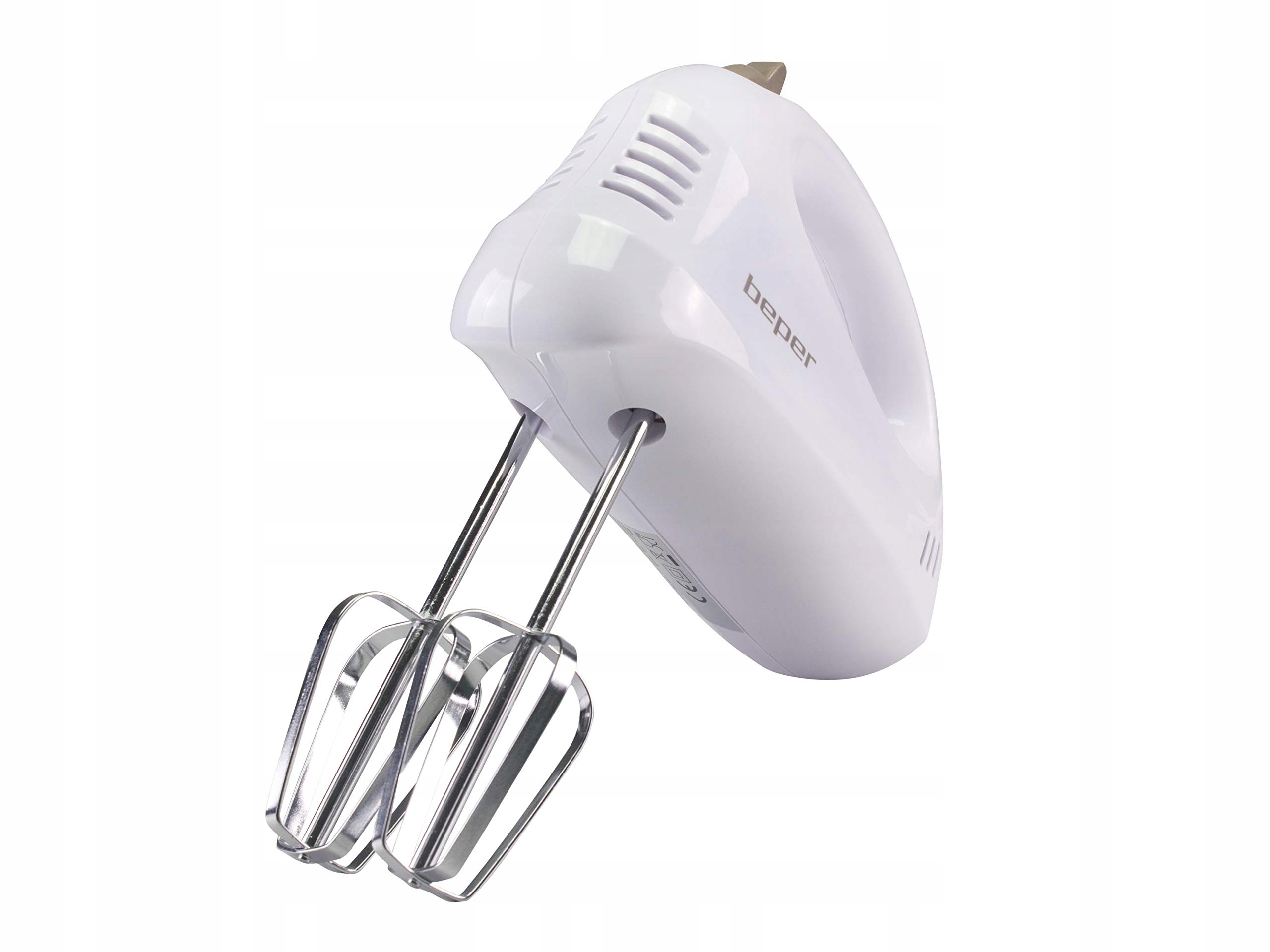 BEPER BP304 Mikser Ręczny 150W 5 Prędkości Biały Stal Chromowana — miniatura 4