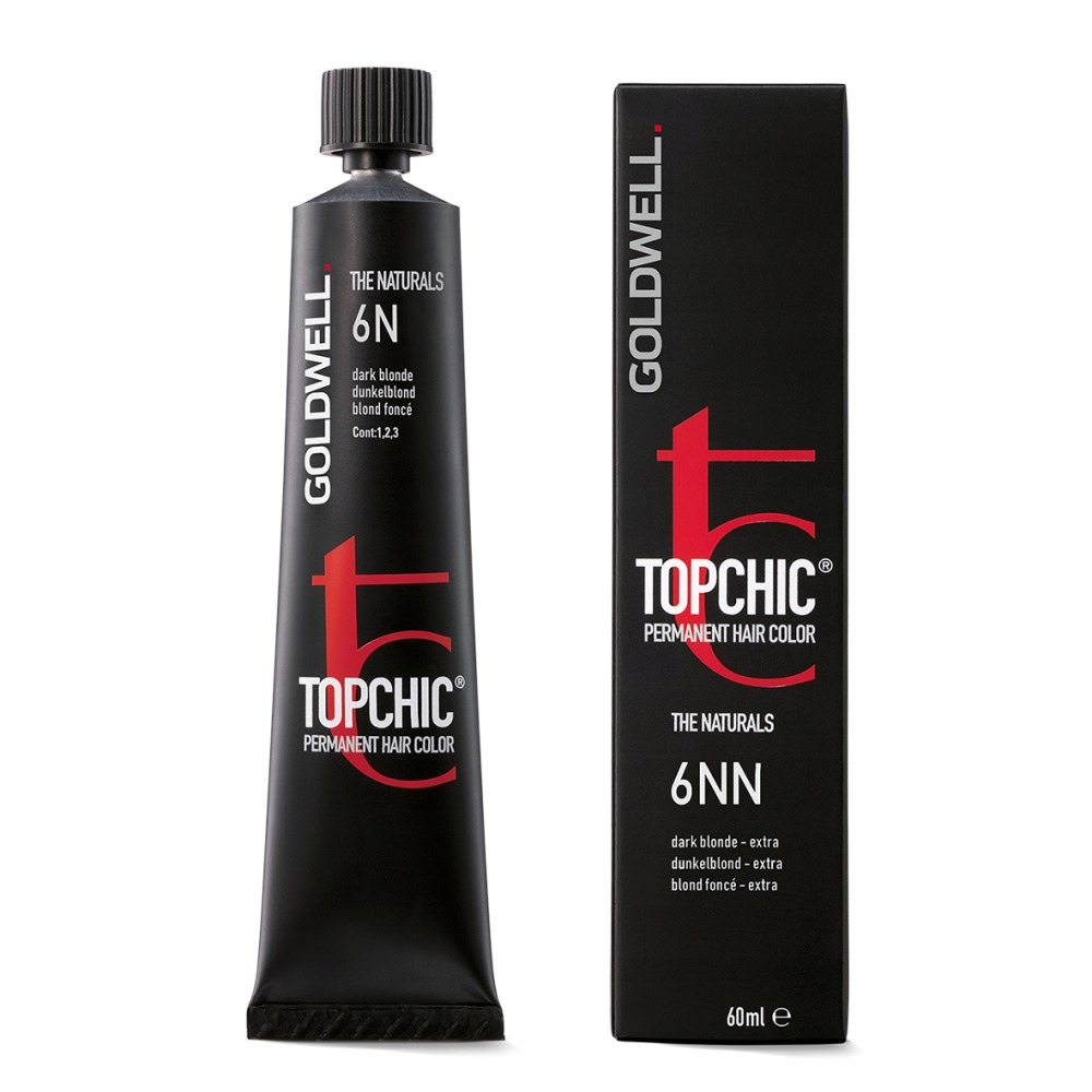 Goldwell, TopChic, Trvalá barva na vlasy, 6N Tmavá blond, 60 ml