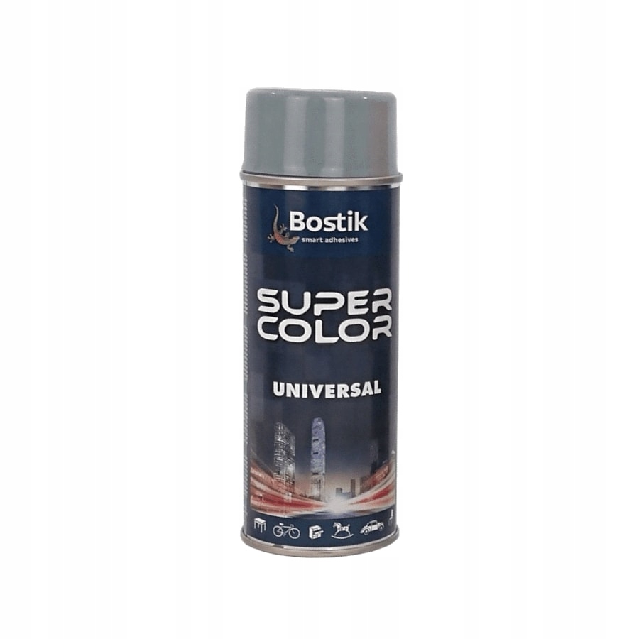 Lakier w sprayu BOSTIK Color Universal 400ml szary • 18,50 zł • Lakiery Chemia budowlana