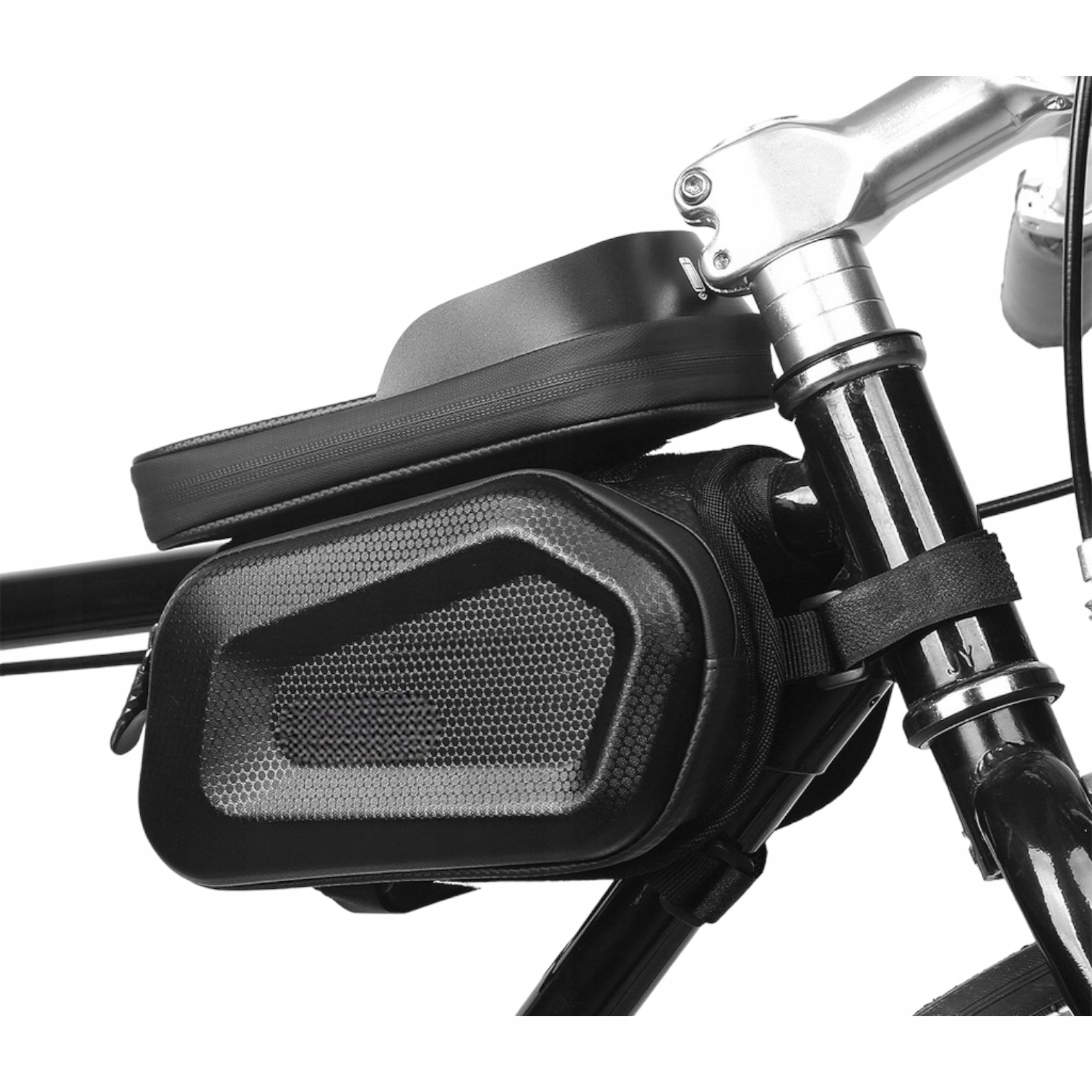 WODOODPORNA TORBA SAKWA ROWEROWA Z ODCZEPIANYM ETUI NA TELEFON NA RAMĘ 2W1 Model torebka na rower