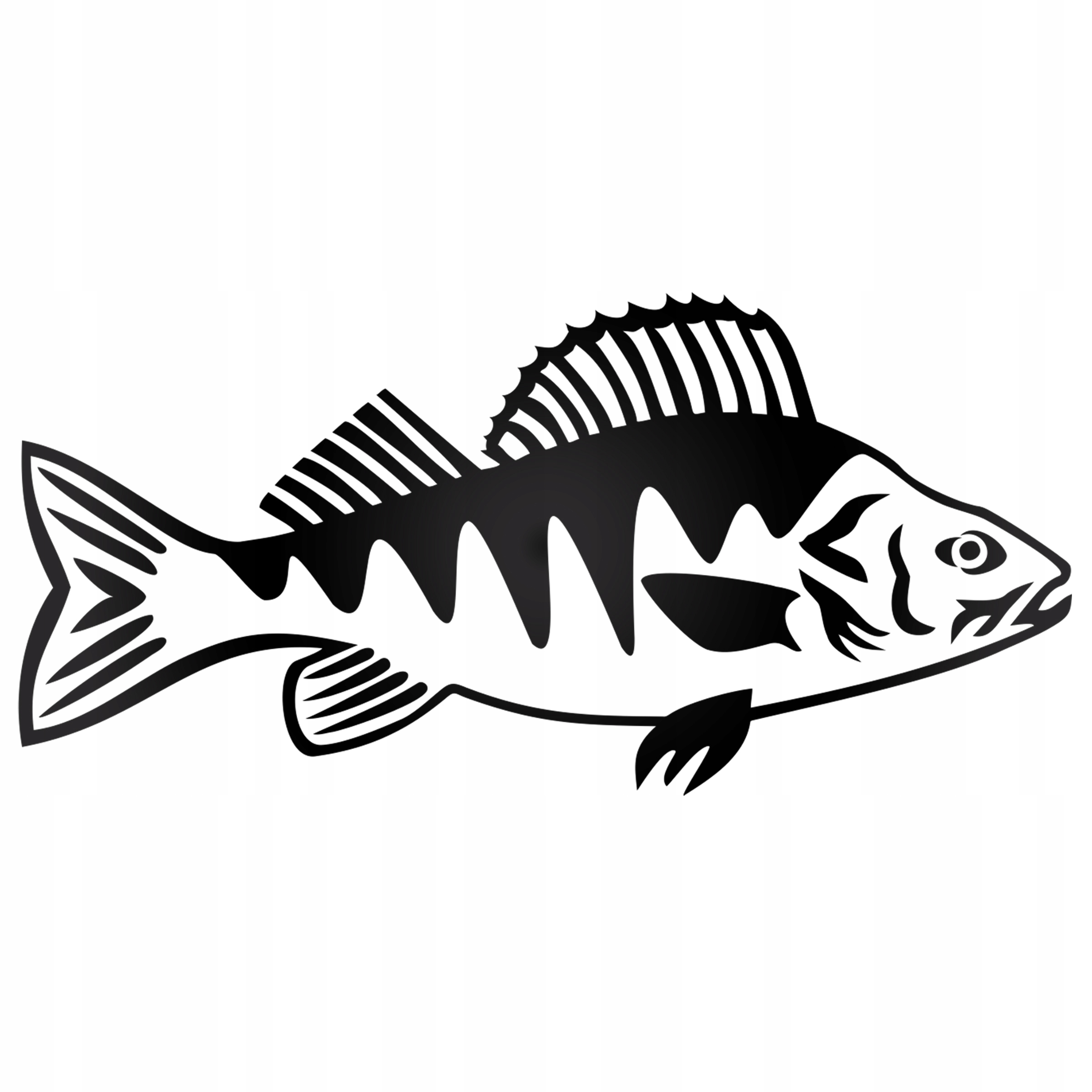 RYBA OKOŃ NAKLEJKA NA AUTO ODBLASKOWA WĘDKARSKA 5903260882100 za 15 ...