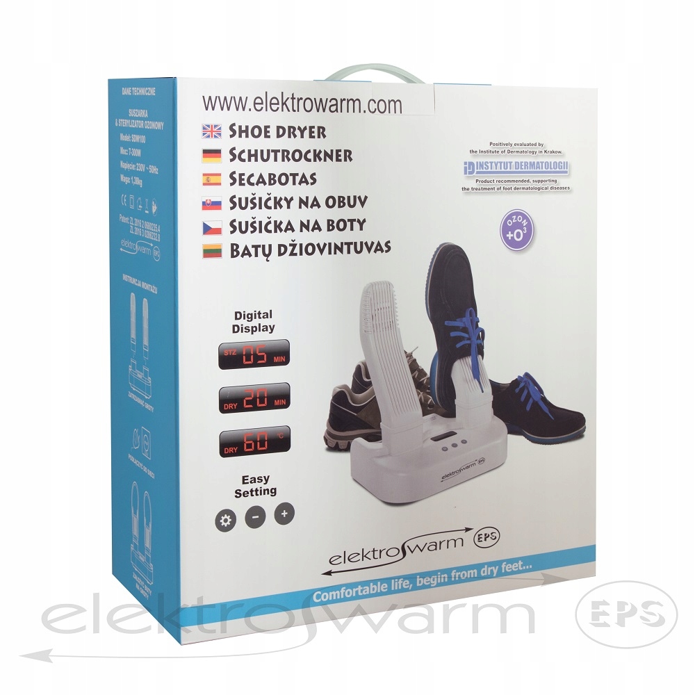 STERYLIZATOR SUSZARKA DO BUTÓW - WIRUSOBÓJCZY OZON Model SDW100