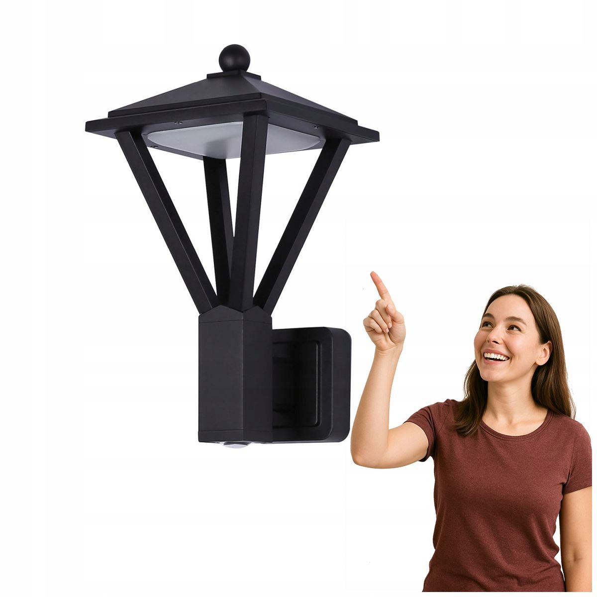 Venkovní nástěnné Led svítidlo 12W+3W Bons OWL-22474-BK Italux