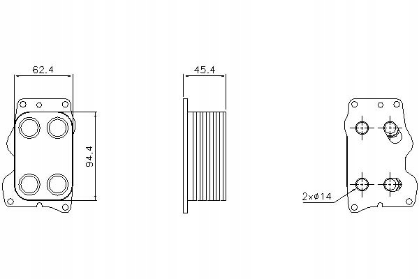 NISSENS CHŁODNICA OLEJU CITROEN C4 GRAND PICASSO I