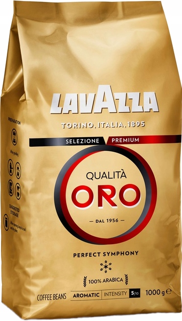 Levně Lavazza Qualita Oro Pražená Káva Zrnková 100% Arabika 1000g