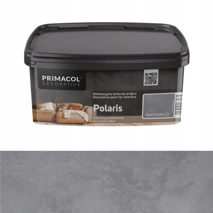 Primacol Polaris Farba Dekoracyjna Do Wnętrz 1L Steel Dream
