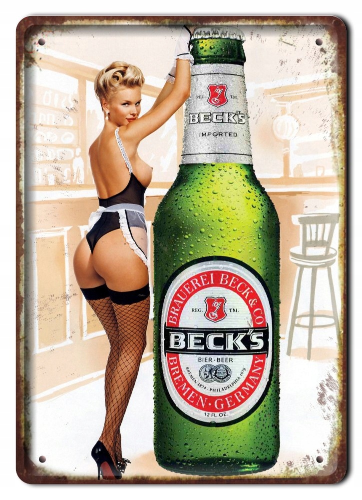 Piwo Plakat Metalowy Szyld Obrazek Retro #07204
