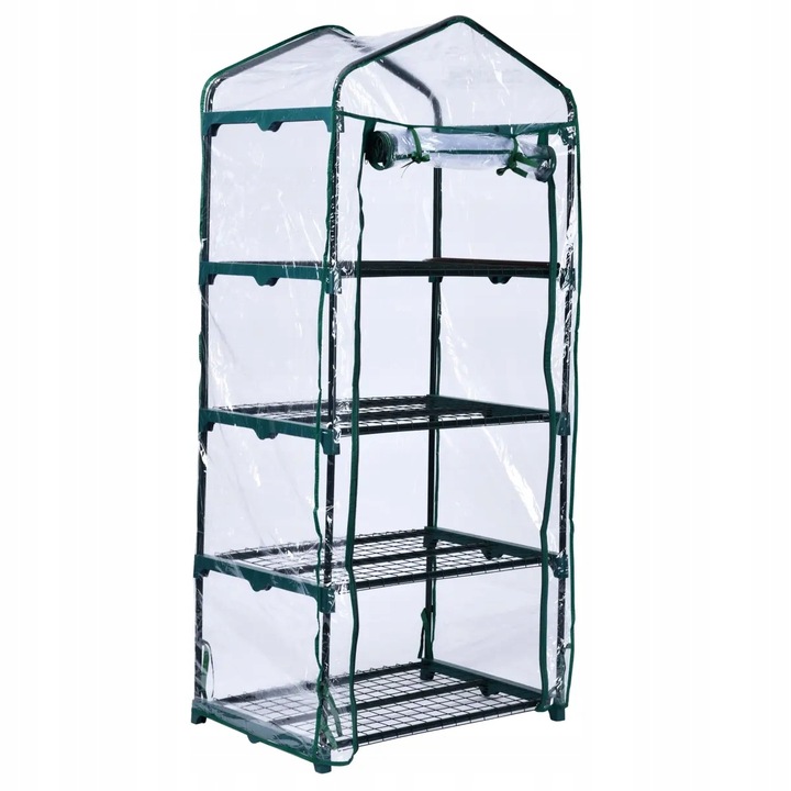 Skleník Parkside 49 x 69 m x 160 cm, ideální pro rostliny, Průhledný