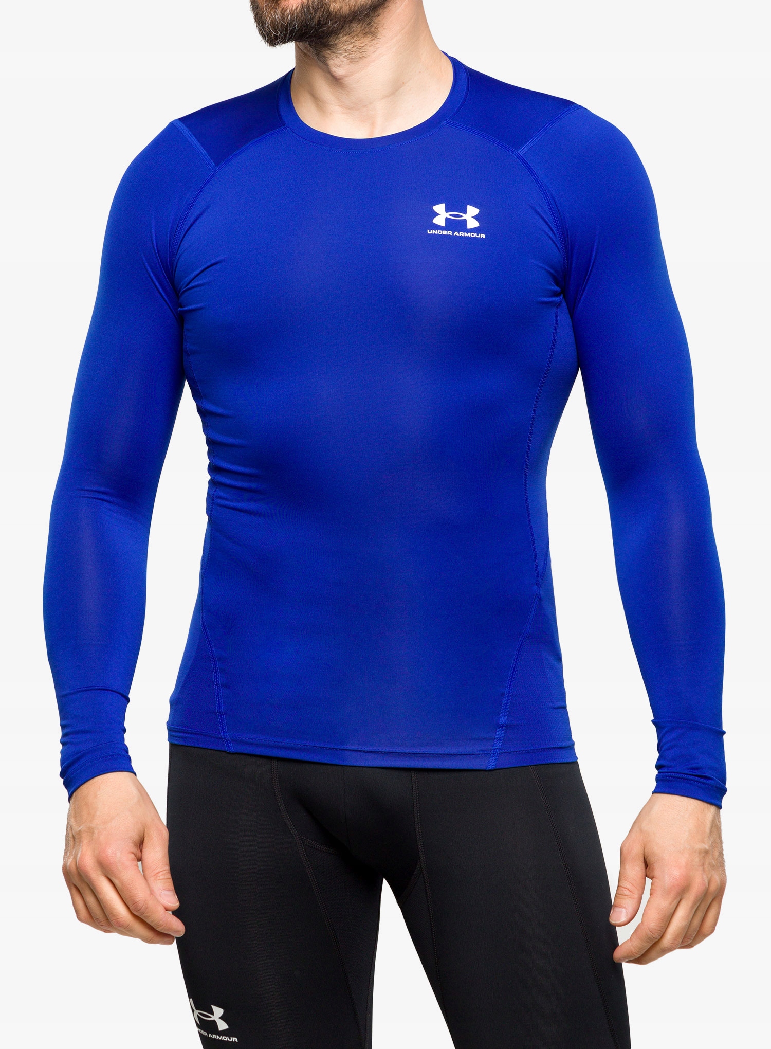 Termo mikina Under Armour Hg Armor Comp Ls královská Mikina /bílá velikost S
