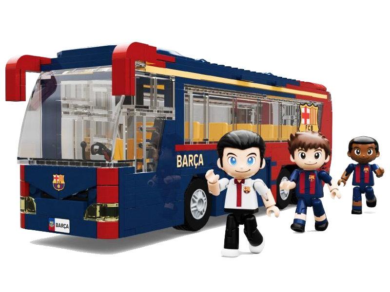 Fc Barcelona Autobus Klubowy Do Złożenia Klocki 488 Elem. Puzzle