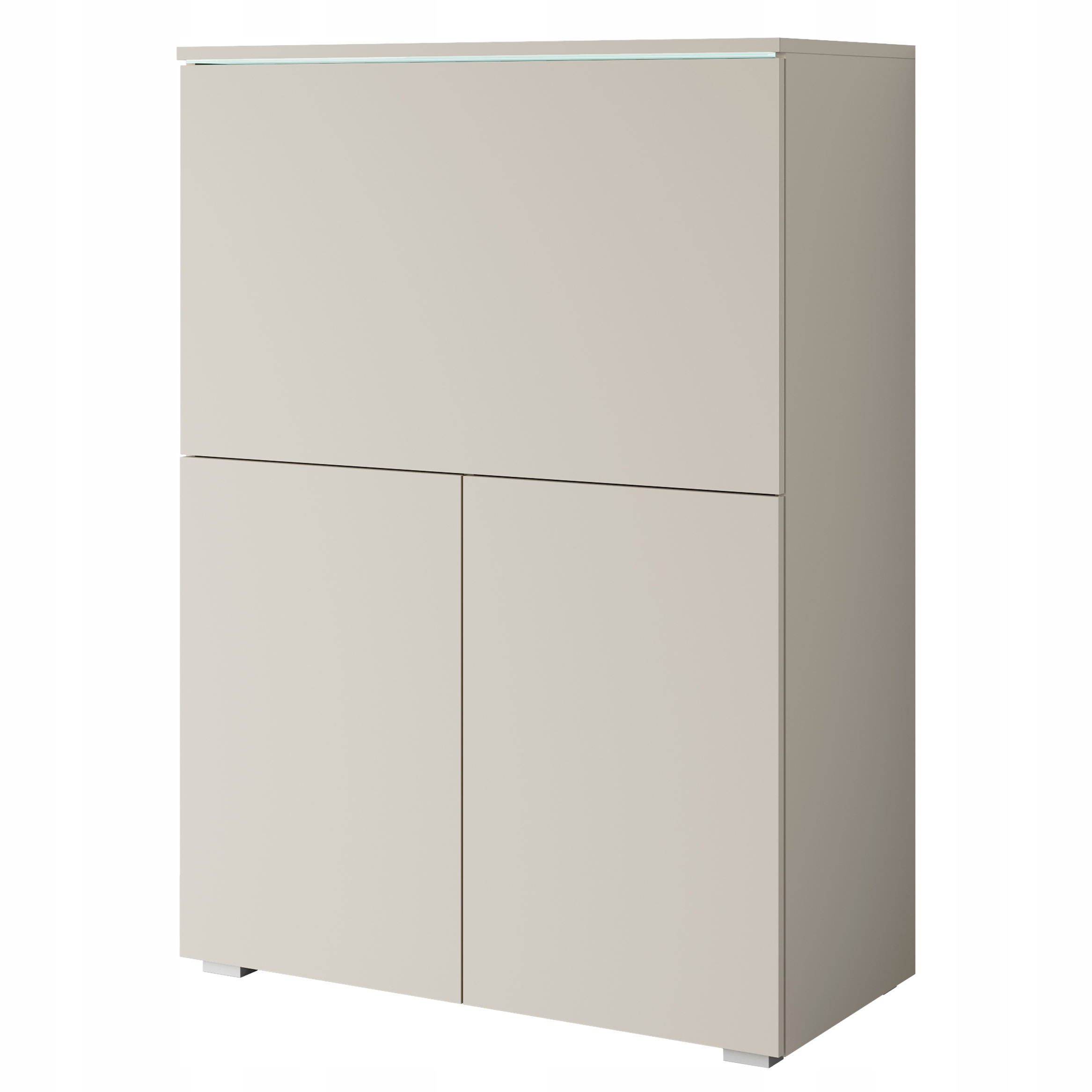 Moderní sekretářka/stolek Led osvětlení kašmírově béžová